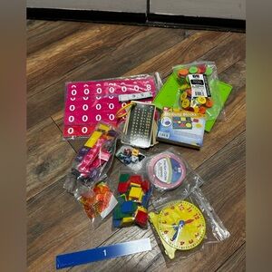 Grade 3 Learning At Home Math Kit With Base Ten Blocks Counters & More